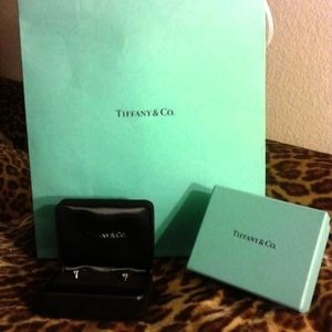 .24 carat Tiffany diamond stud earrings